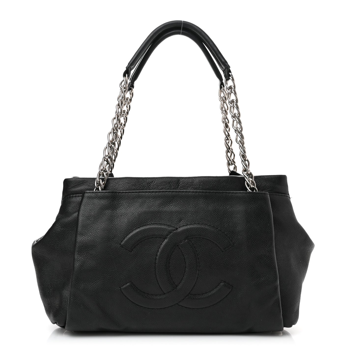 Caviar CC Tuck Medium Tote Black
