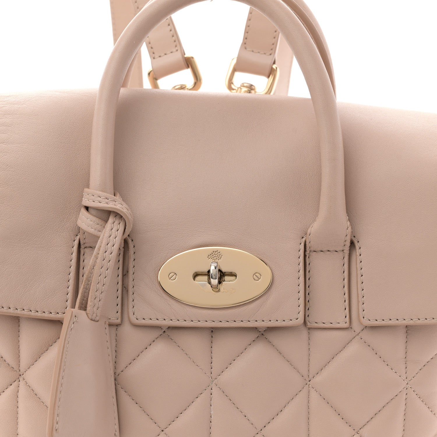 Mulberry Nappa Quilted Mini Cara Delevingne Convertible Bag Oatmeal 8 of 13