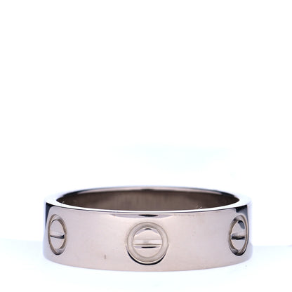 Cartier 18K White Gold 5.5mm LOVE Ring 57 8 3 of 5