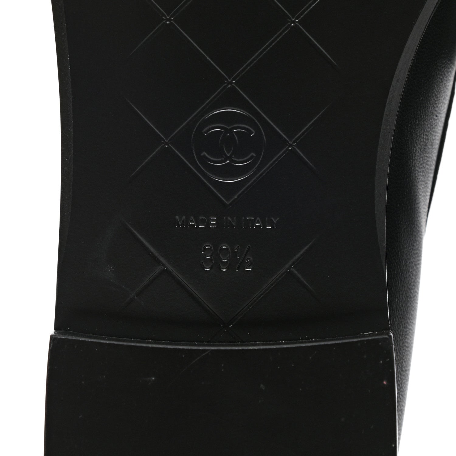Chanel Lambskin Quilted CC Turnlock Loafers 39.5 Black 8 of 9