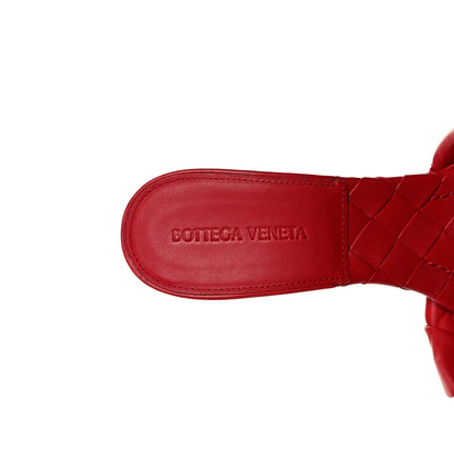 Bottega Veneta Nappa Maxi Intrecciato Lido 90mm Mule Sandals 40 Bright Red 7 of 7