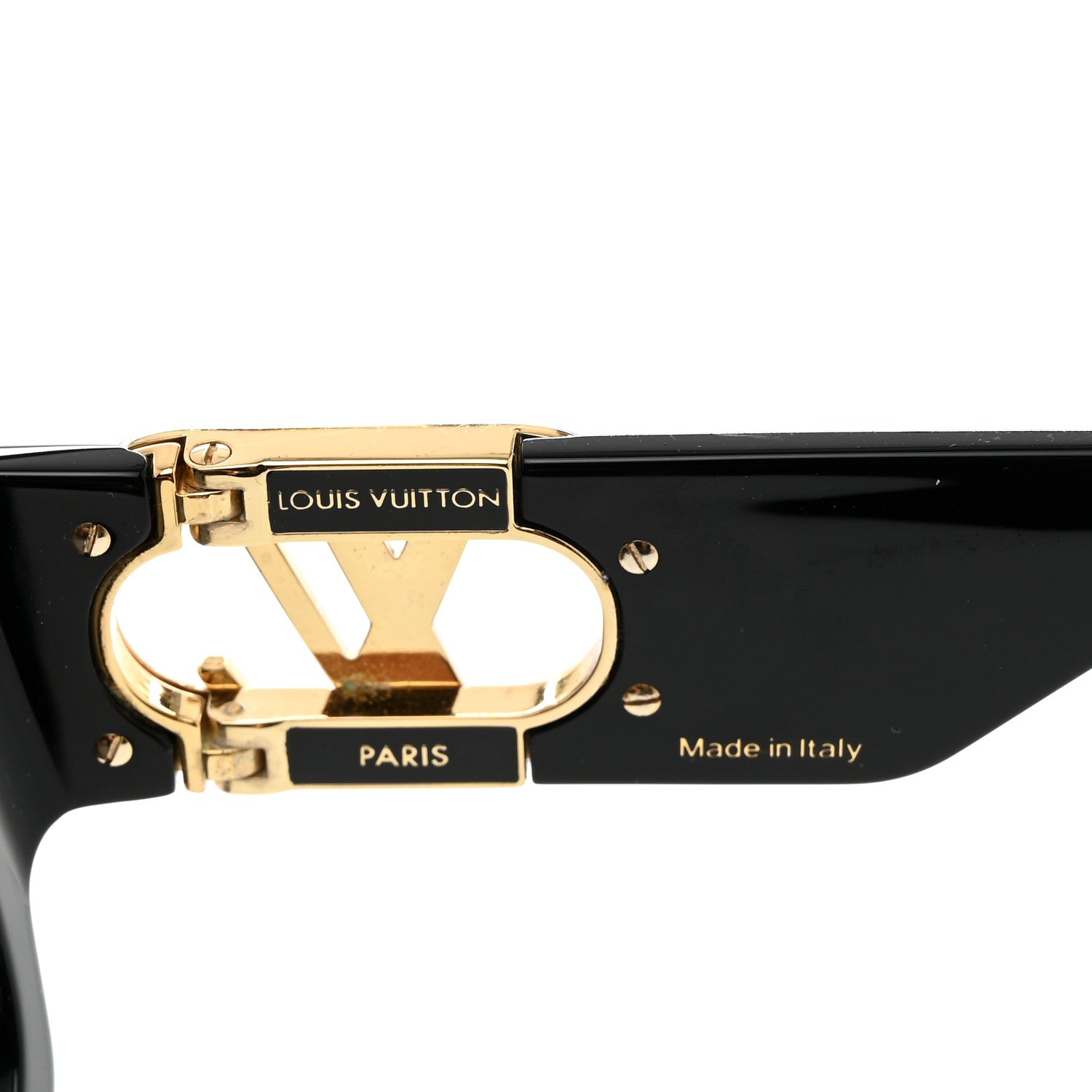 Louis Vuitton Acetate LV Link Square Sunglasses Z1478W Black 6 of 8