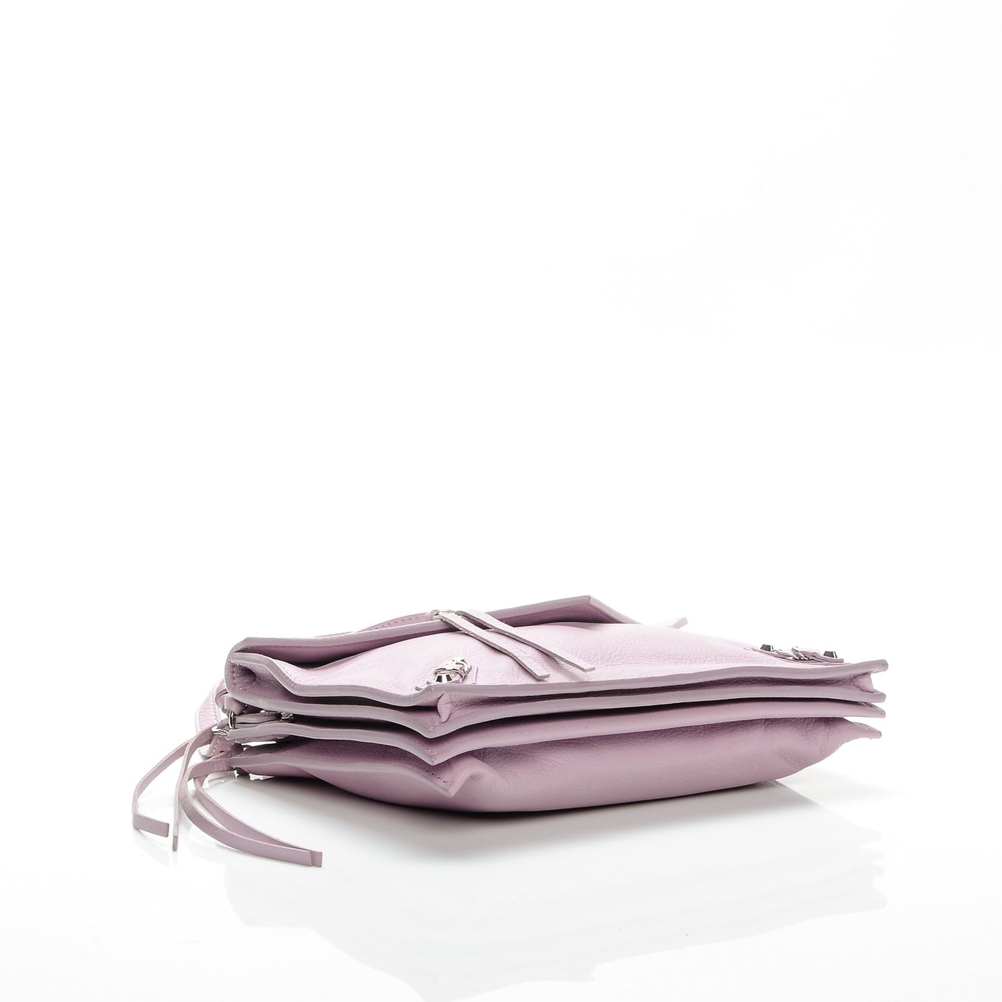 Calfskin Papier Mini Triple Crossbody Rose Orchid