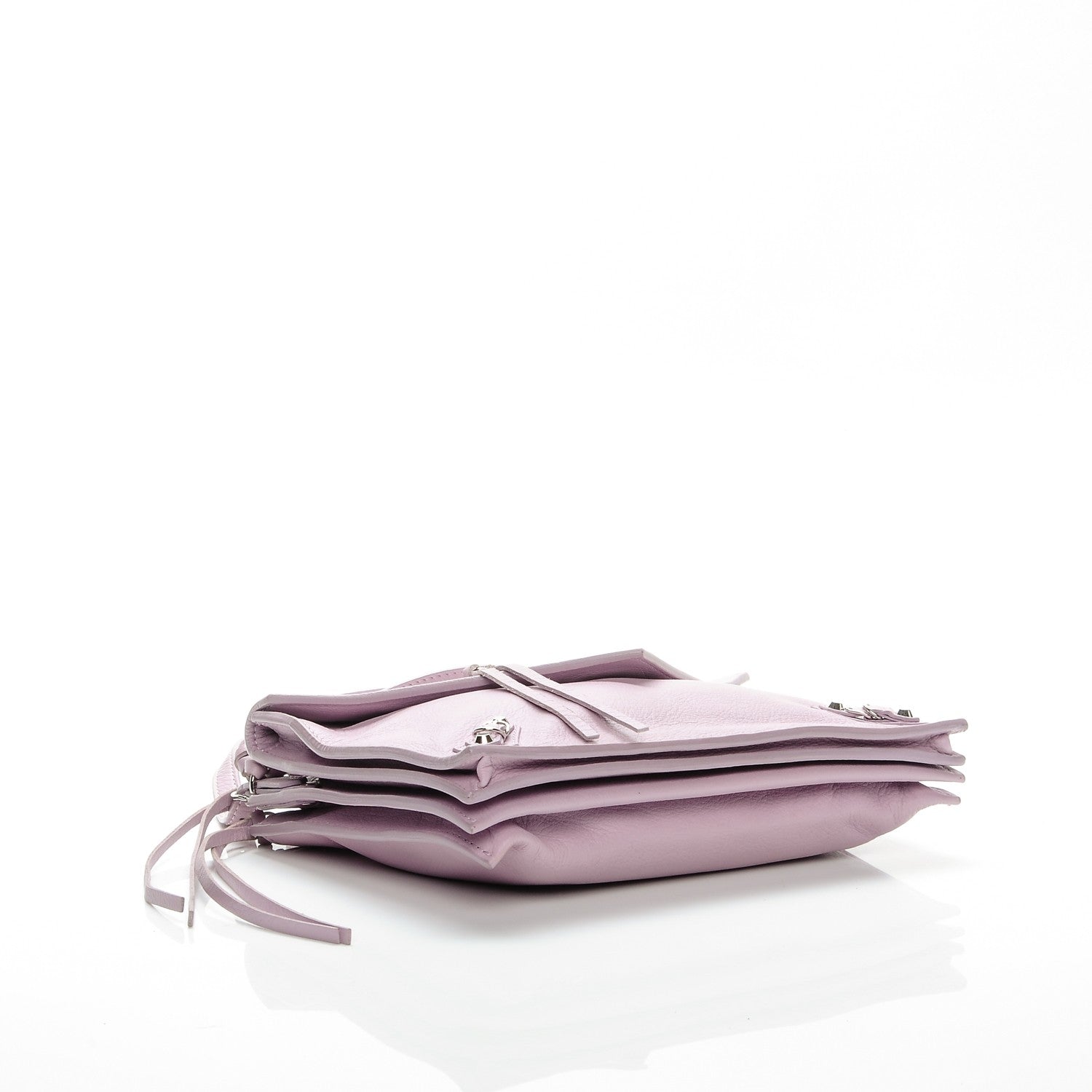 Balenciaga Calfskin Papier Mini Triple Crossbody Rose Orchid 4 of 9
