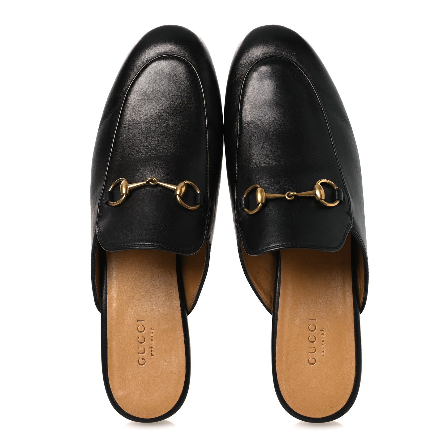 Calfskin Womens Princetown Slippers 39 Black