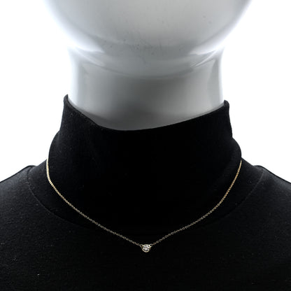 Tiffany 18K Yellow Gold Diamond .17ct Elsa Peretti Diamonds by the Yard Pendant Necklace 2 of 5