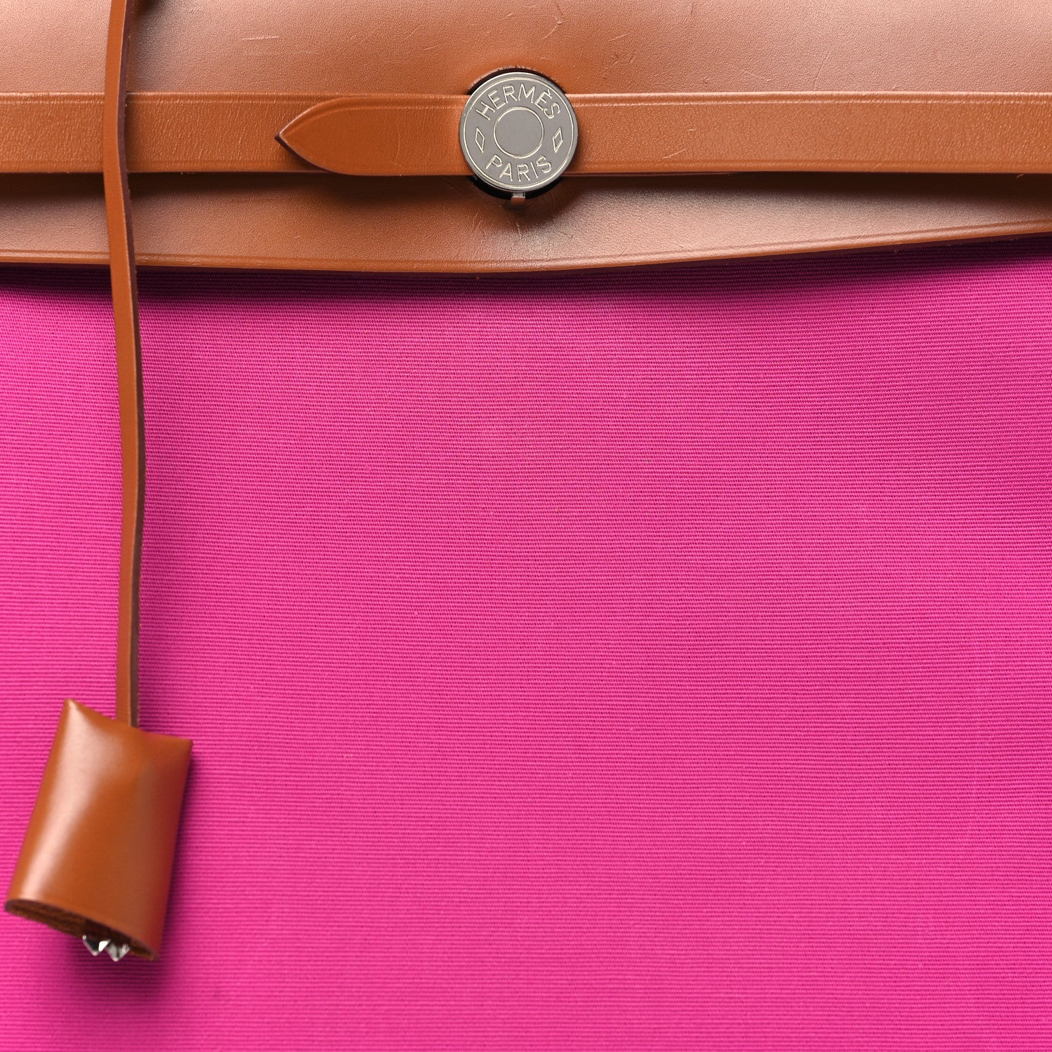 Hermes Vache Hunter Toile Herbag Zip 31 PM Magnolia Fauve 9 of 12