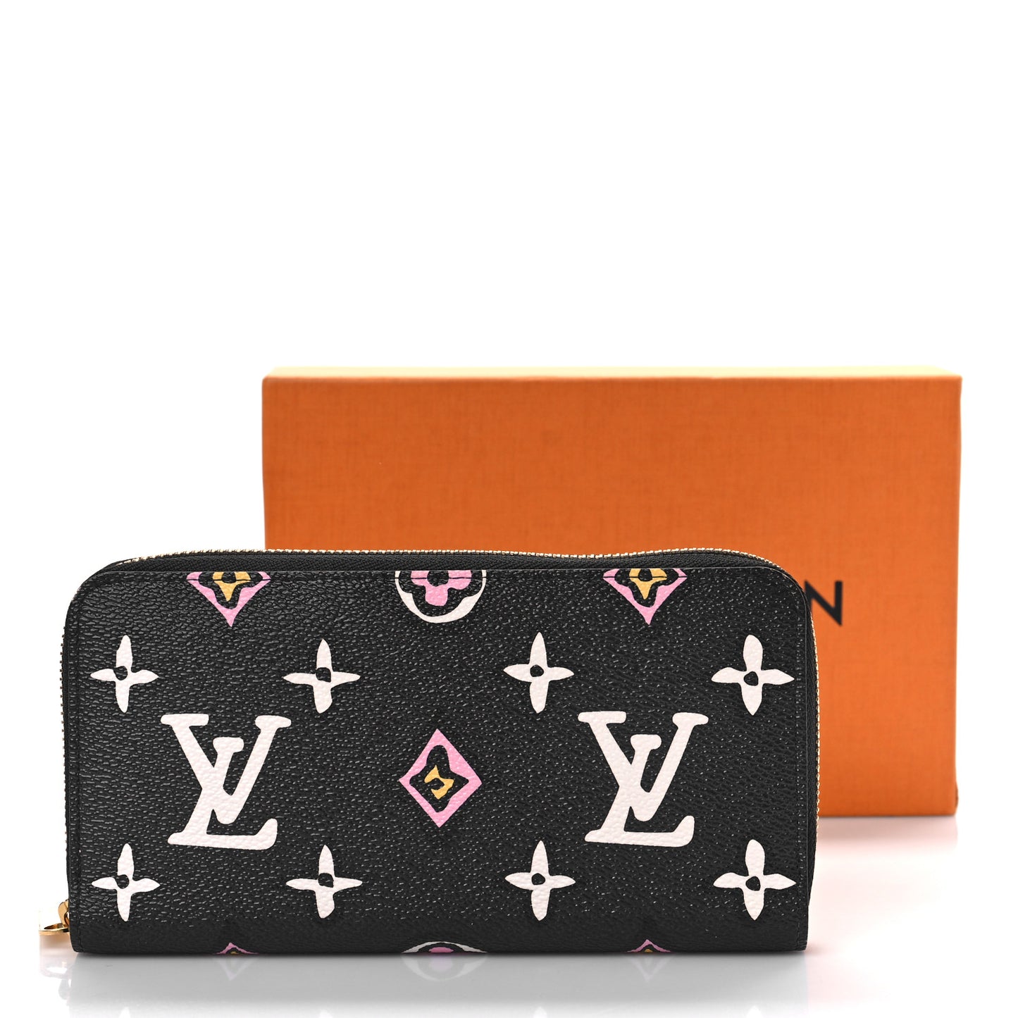 Monogram Giant Wild At Heart Zippy Wallet Black