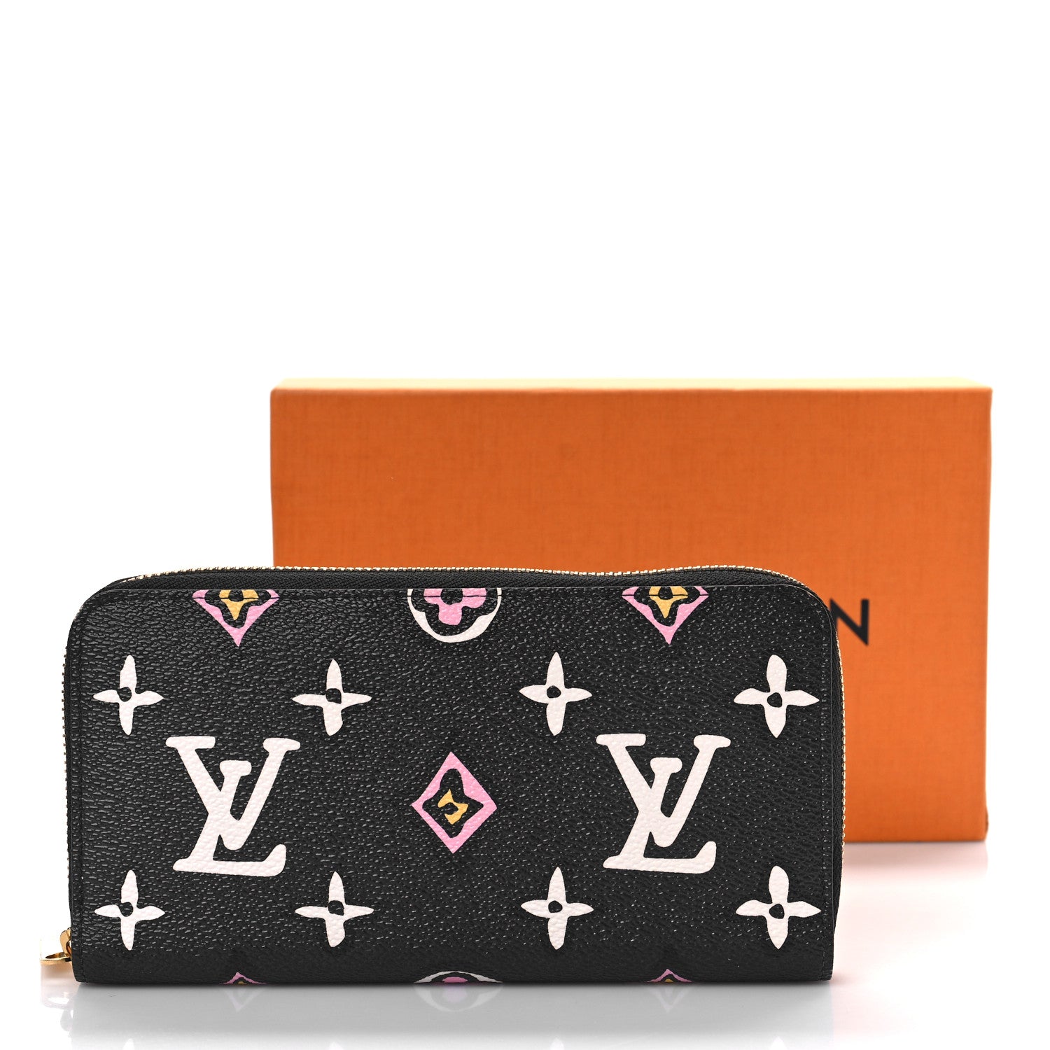Louis Vuitton Monogram Giant Wild At Heart Zippy Wallet Black 9 of 9