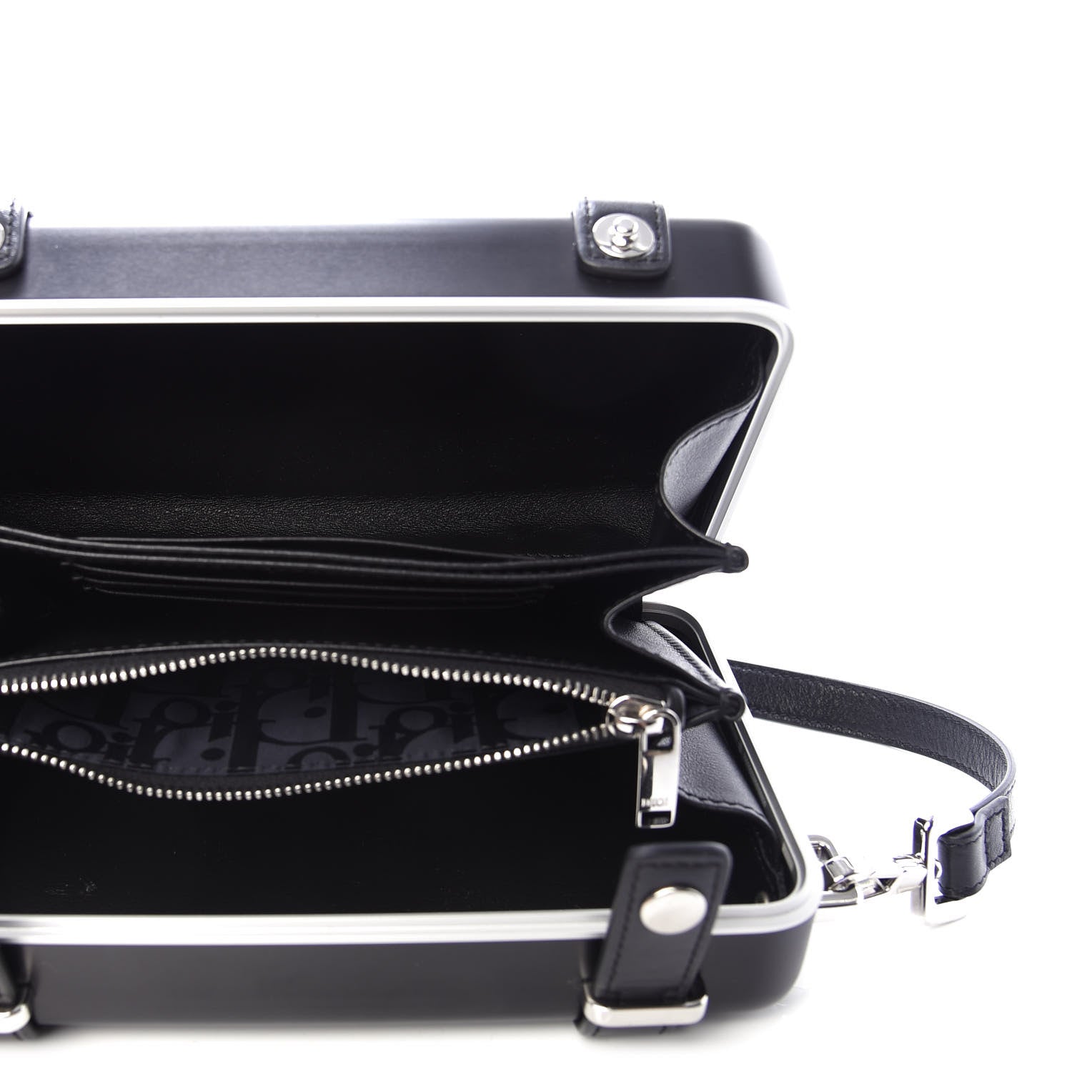 Christian Dior X RIMOWA Aluminum Personal Clutch On Strap Black 5 of 12