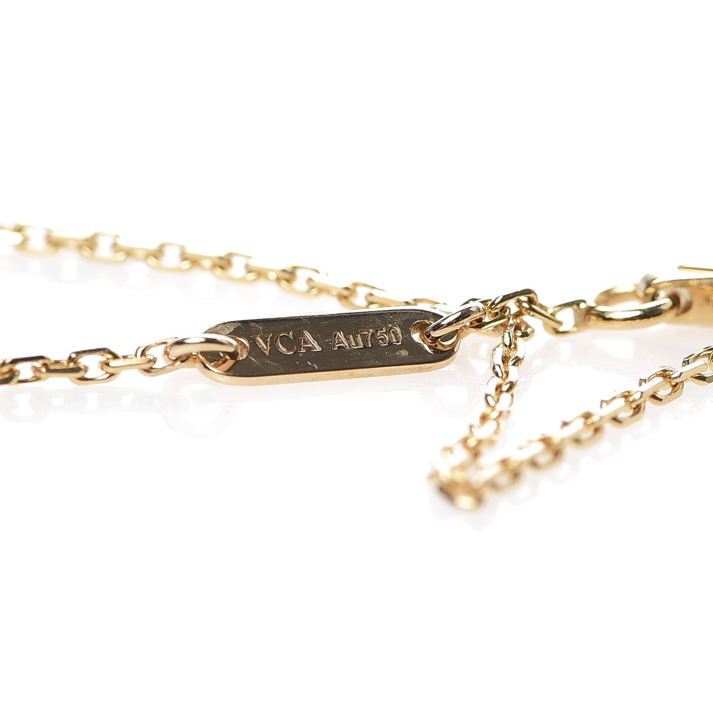 18K Yellow Gold Mother of Pearl Sweet Alhambra Bracelet