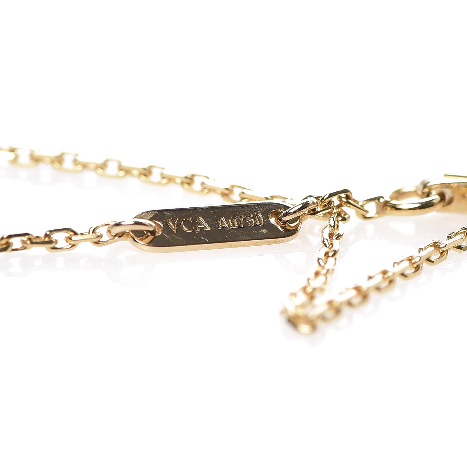 Van Cleef & Arpels 18K Yellow Gold Mother of Pearl Sweet Alhambra Bracelet 5 of 6