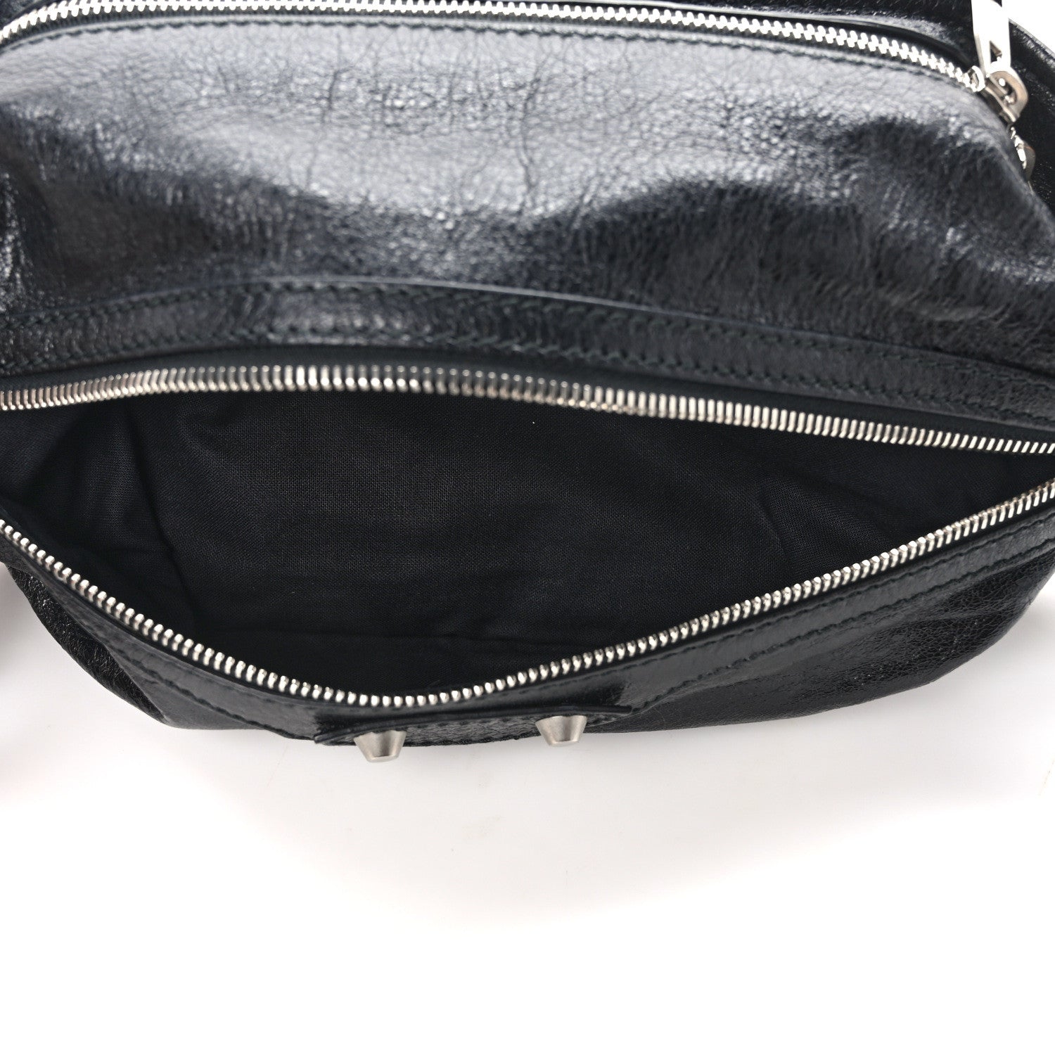 Balenciaga Lambskin Classic Hardware Neo Lift Hip Bag Black 5 of 10