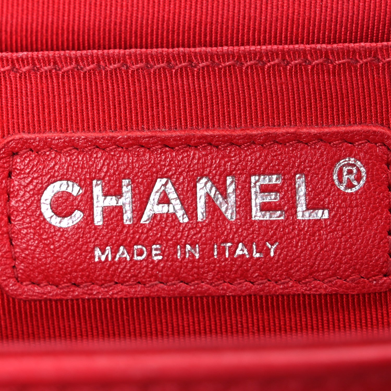 Chanel Caviar Chevron Quilted Medium Single Flap Red 6 of 12