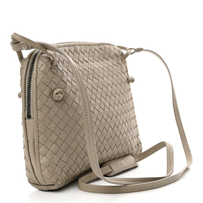 Bottega Veneta Nappa Intrecciato Nodini Crossbody Messenger Steel 3 of 13