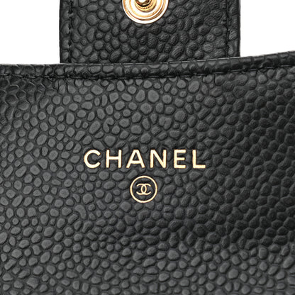 Chanel Caviar Quilted Flap Card Holder Black 5 of 7