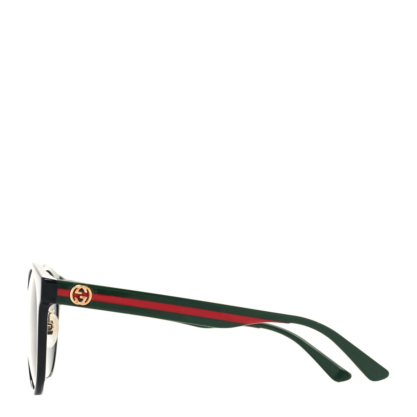 Acetate GG Web Round Eye Sunglasses GG0416SK Black