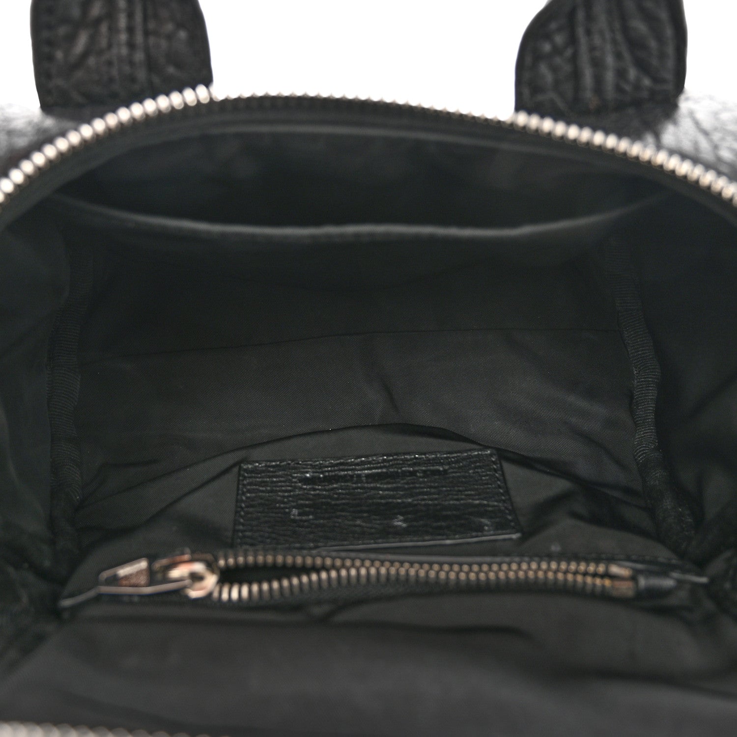 Alexander Wang Pebbled Lambskin Mini Rockie Black Rhodium Hardware 5 of 10