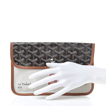 Goyard Goyardine Canvas Le Foulard Pouch Black Gold Off White 2 of 7