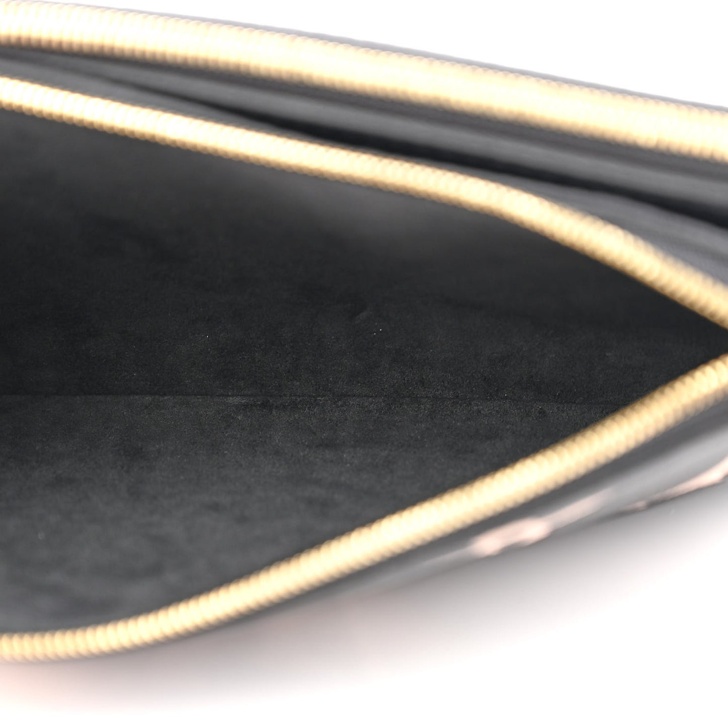 Empreinte Monogram Giant Double Zip Pochette Black Cream
