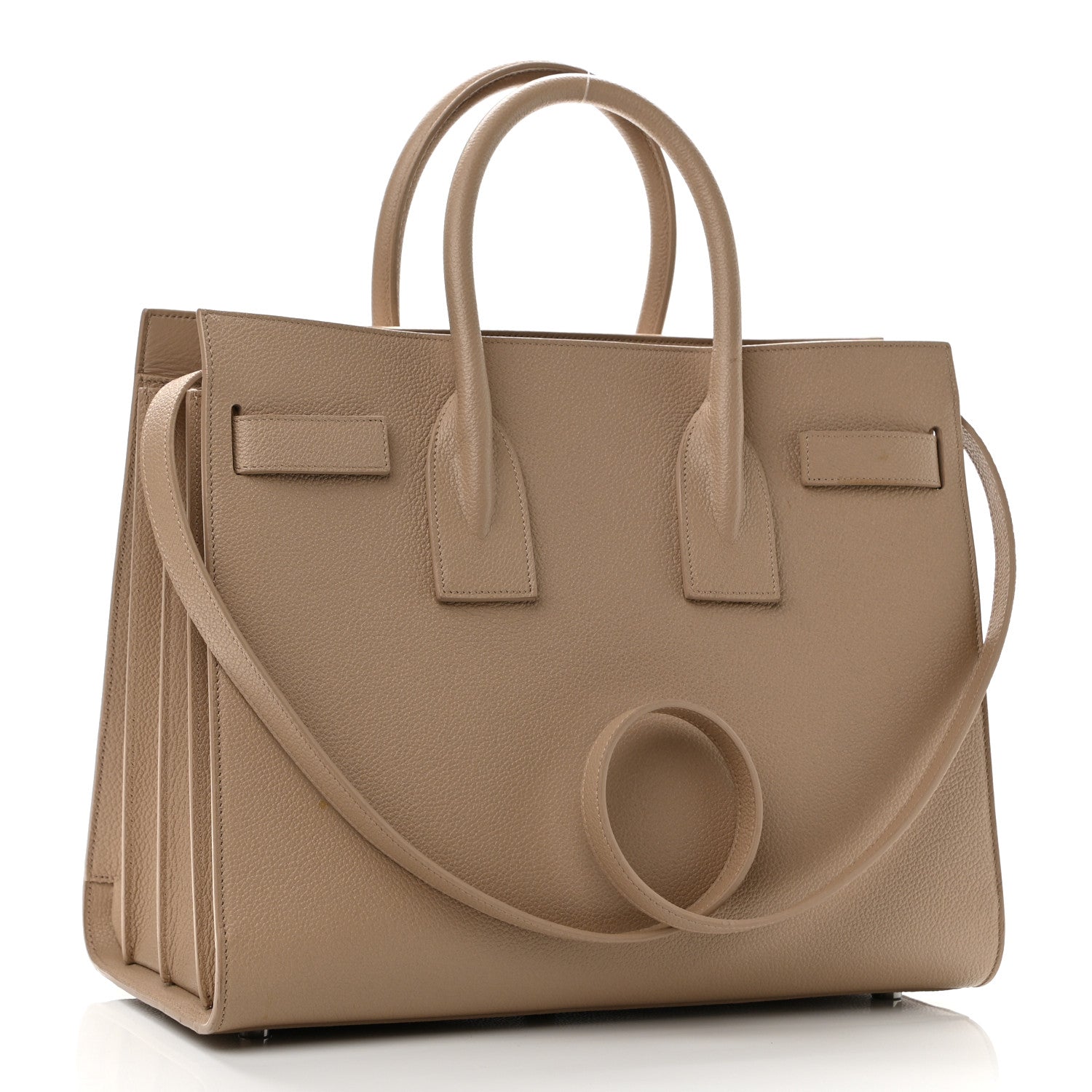 Saint Laurent Grained Calfskin Small Sac De Jour Nude Powder 3 of 13