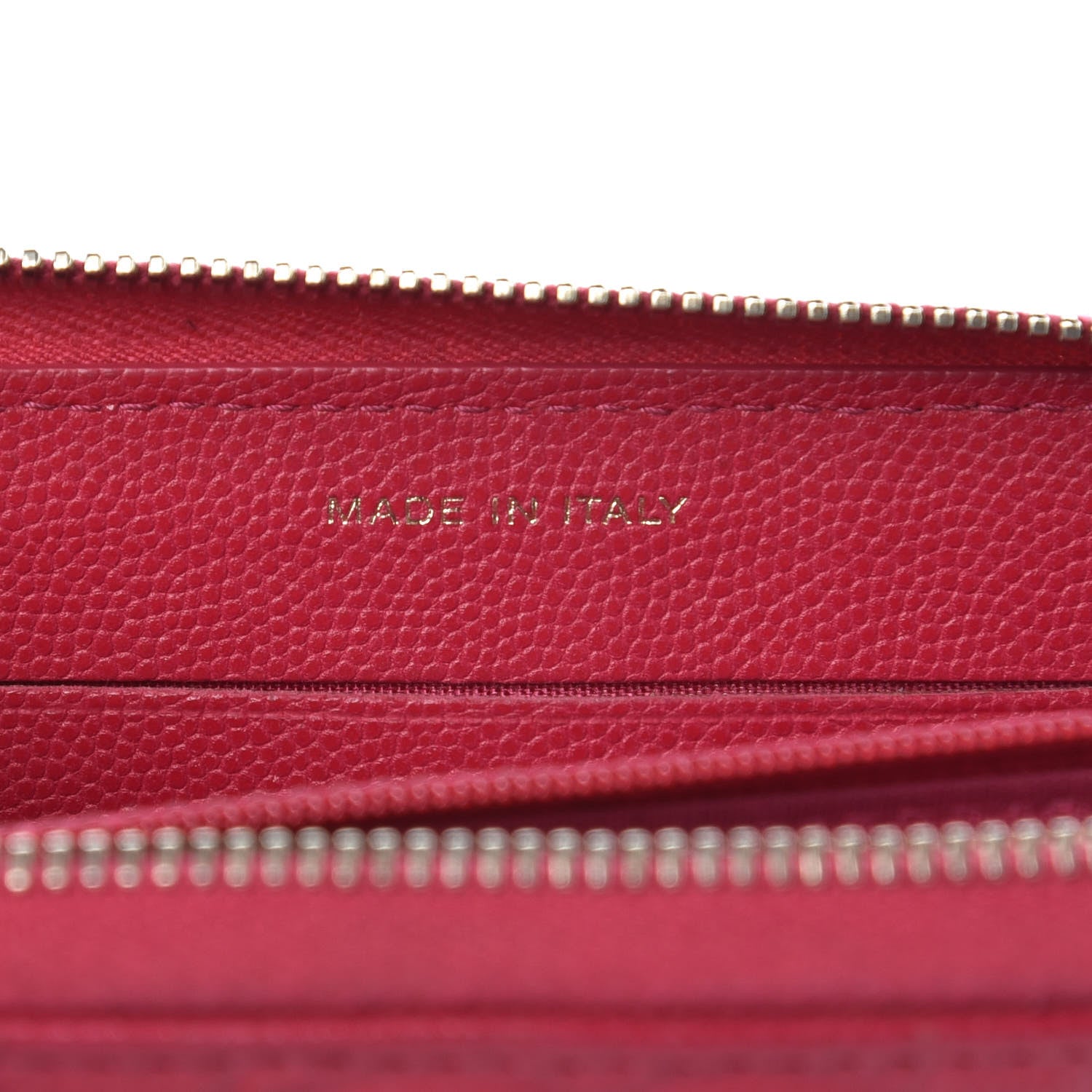 Chanel Caviar Camellia Embossed Small Zip Around Wallet Dark Pink 7 of 11