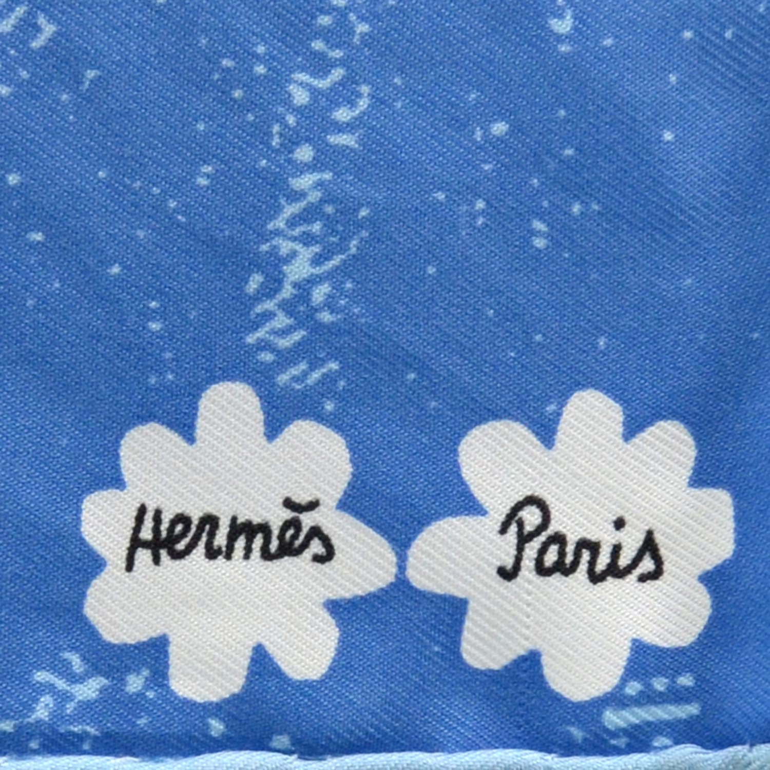 Hermes Silk Twill Amis Pour La Vie Scarf 45 3 of 6