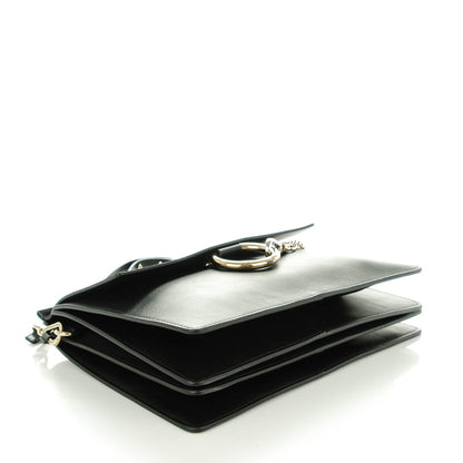 Chloe Suede Calfskin Medium Faye Shoulder Bag Black 4 of 7