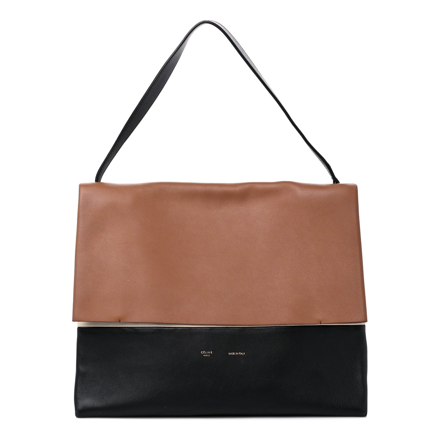 Calfskin All Soft Shoulder Bag Tan