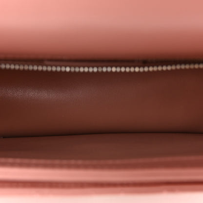 Salvatore Ferragamo Calfskin Quilted Gancini Flap Bag Antique Rose 5 of 10