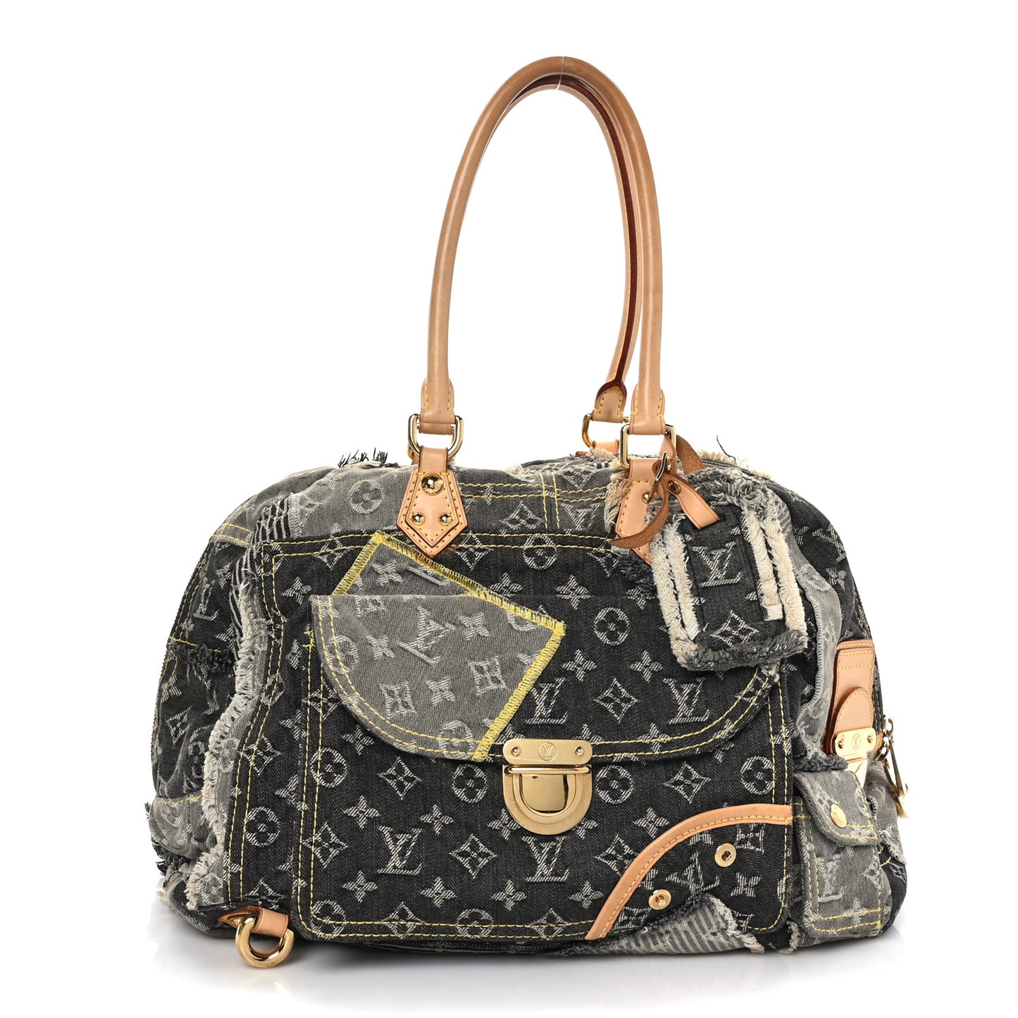 Denim Patchwork Bowly Black