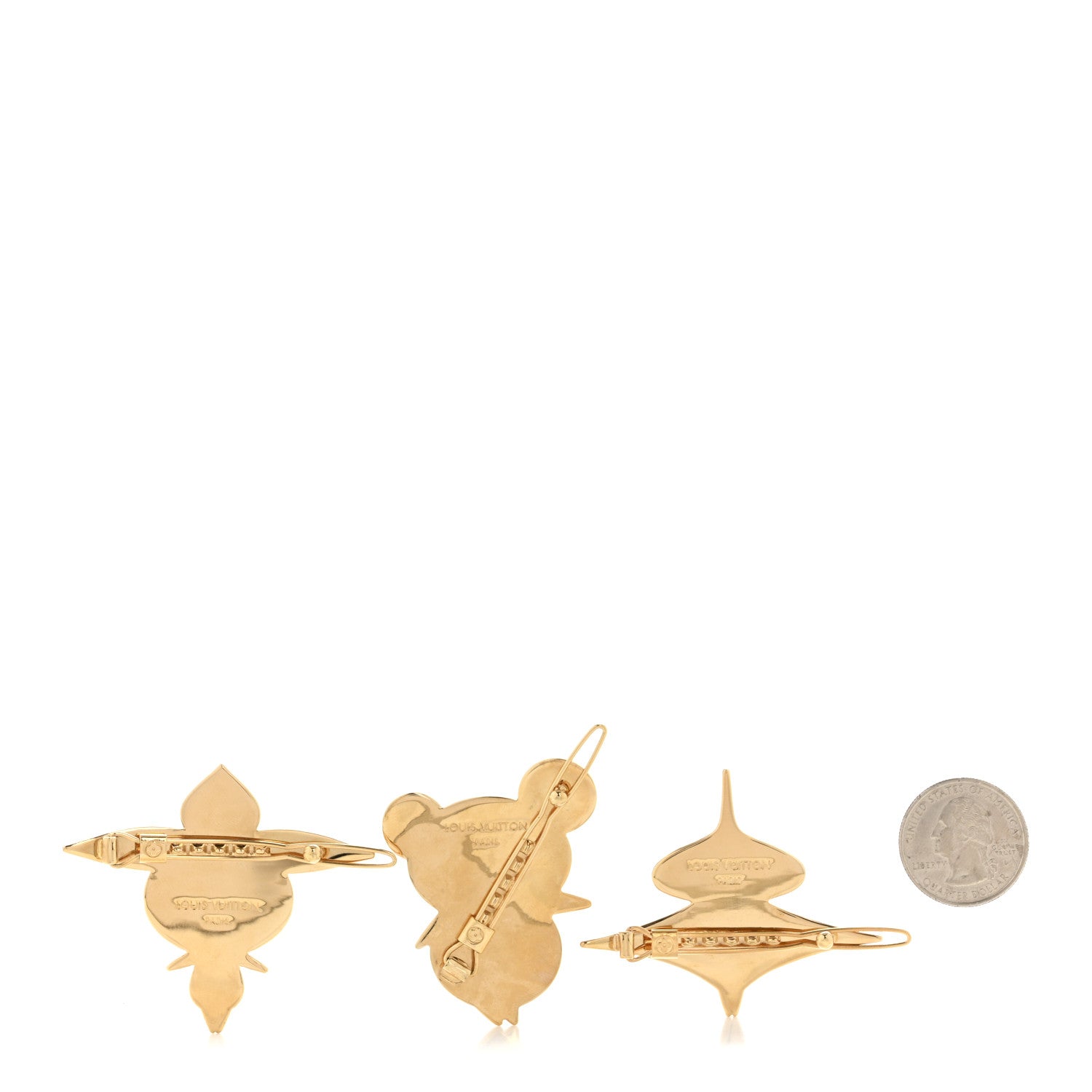 Louis Vuitton Murakami Hair Barrettes Set of 3 2 of 4