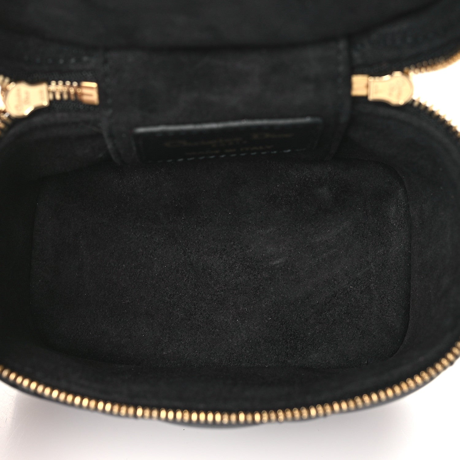 Christian Dior Lambskin Cannage Micro Lady Dior Vanity Case Black 5 of 9