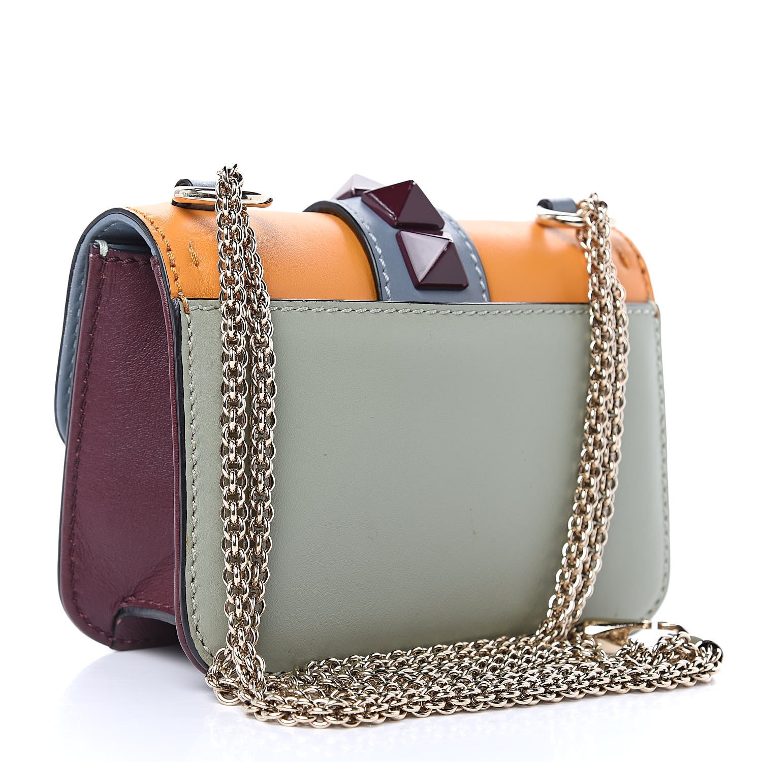 Valentino Garavani Vitello Mini Glam Lock Rockstud Flap Multicolor 3 of 10