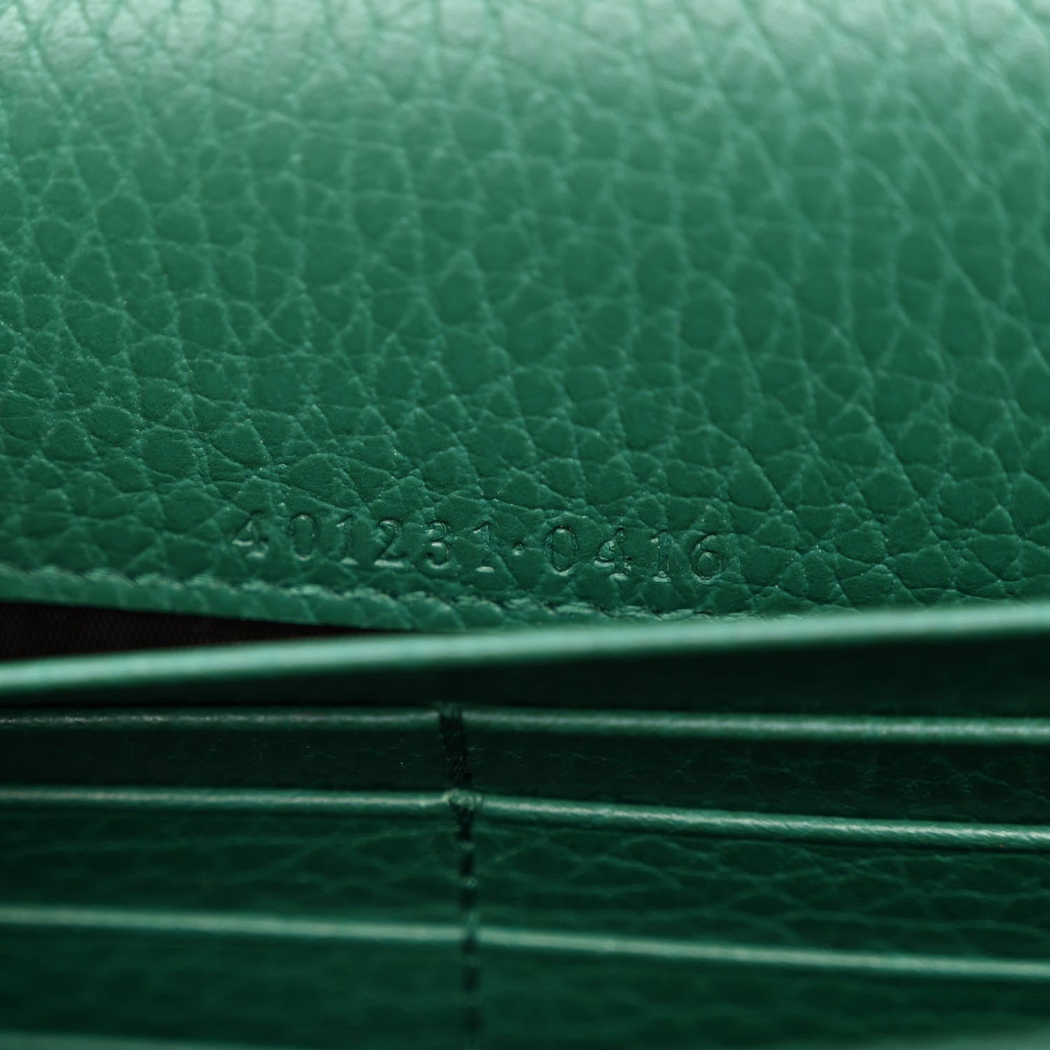 Gucci Calfskin Mini Dionysus Chain Wallet Emerald 7 of 11