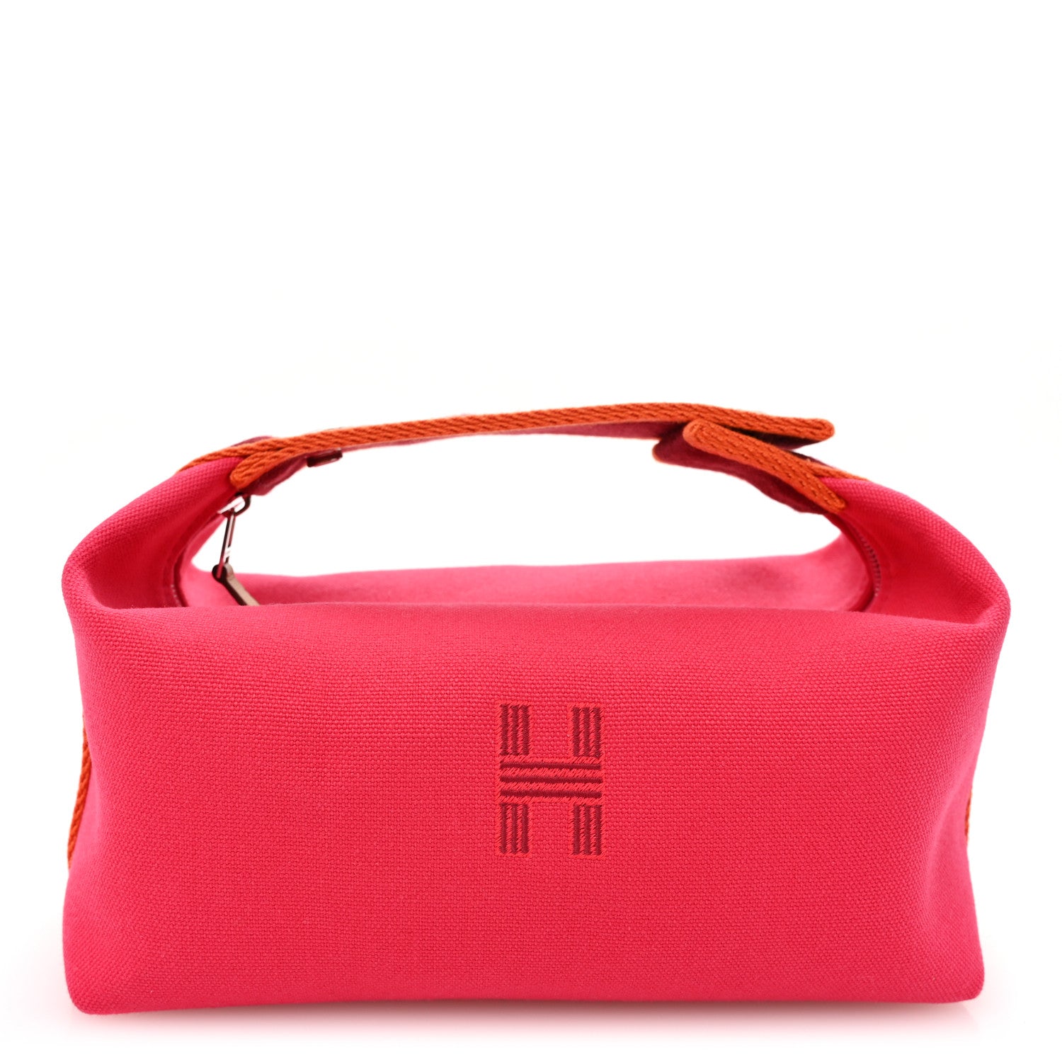 Hermes Canvas Small Bride-A-Brac Pouch Hibiscus 1 of 9