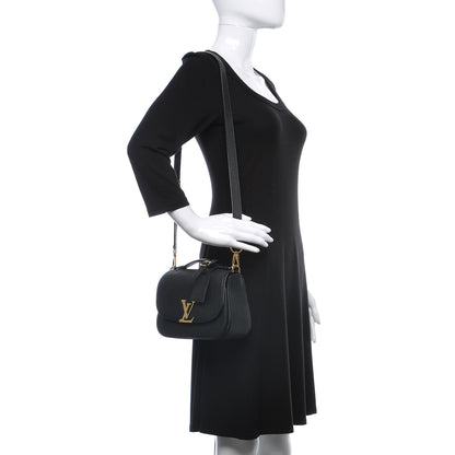 Louis Vuitton Grained Calfskin Vivienne NM Black 2 of 12