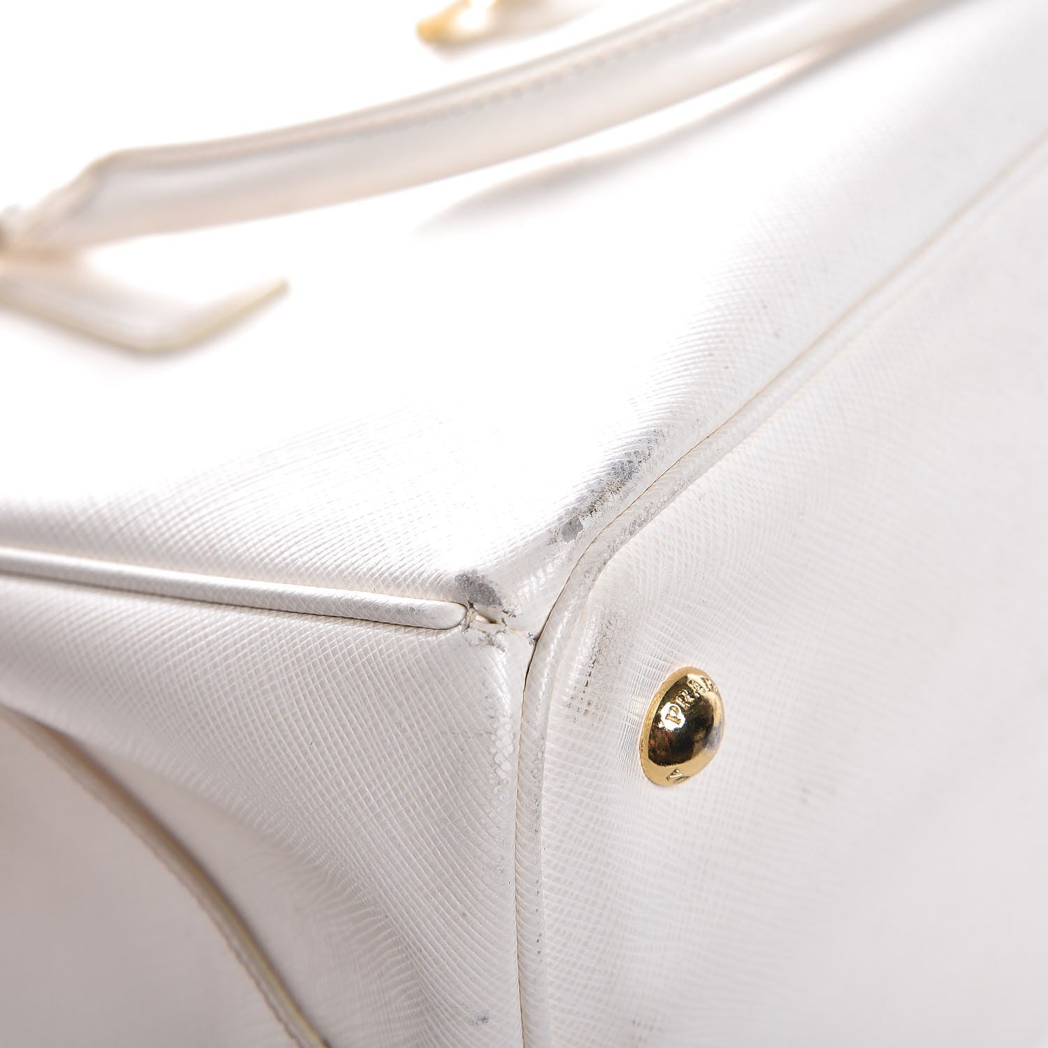 Prada Saffiano Lux Medium Tote Talco 22 of 29
