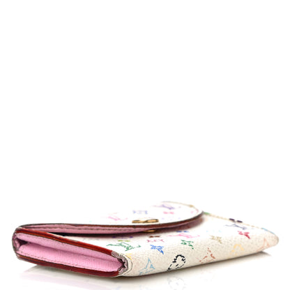 Louis Vuitton Monogram Multicolor Business Card Holder White Litchi 4 of 27