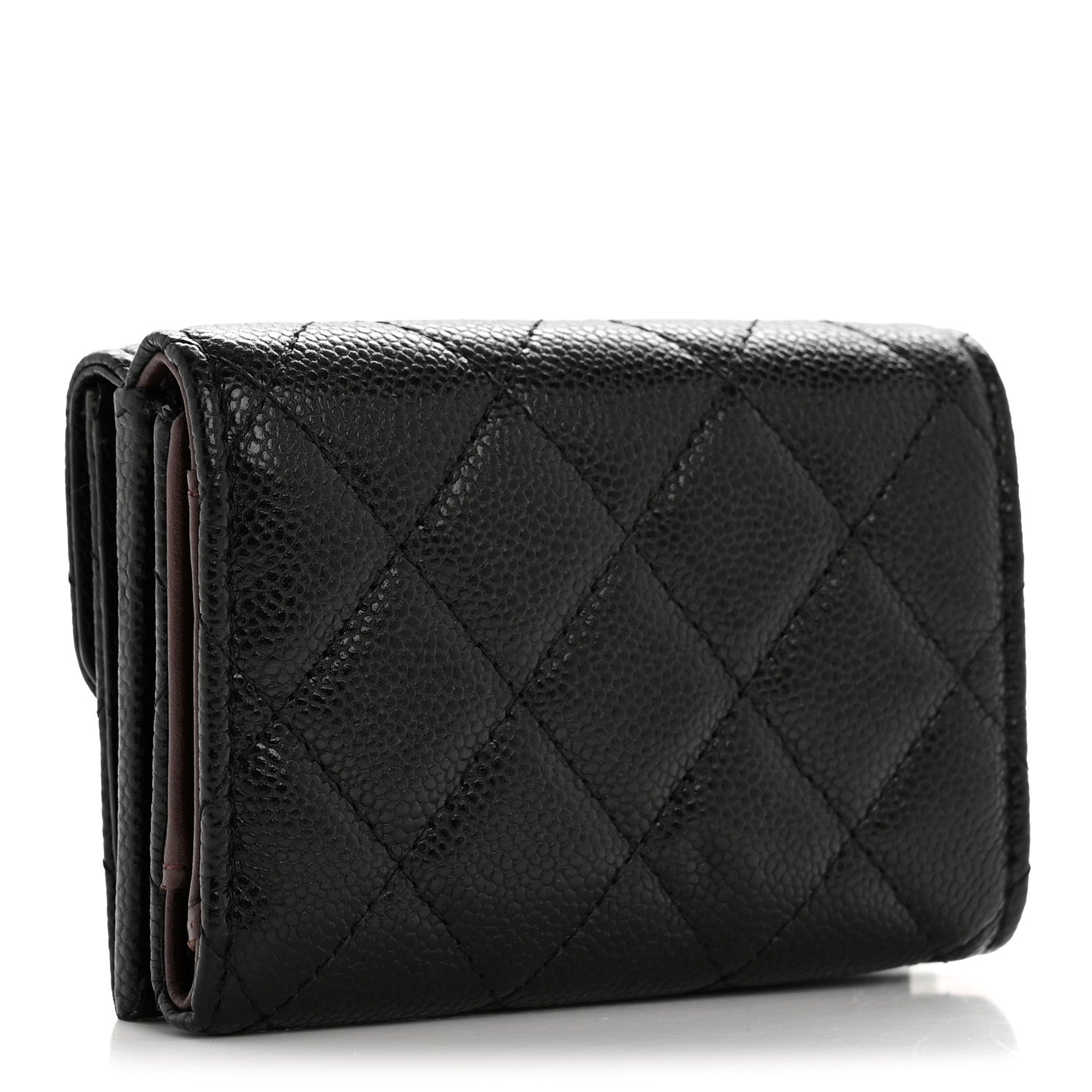Chanel Caviar Quilted Double Flap Wallet Black 3 of 11