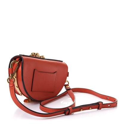 Chloe Calfskin Small Nile Bracelet Minaudiere Bag Sepia Red 3 of 12