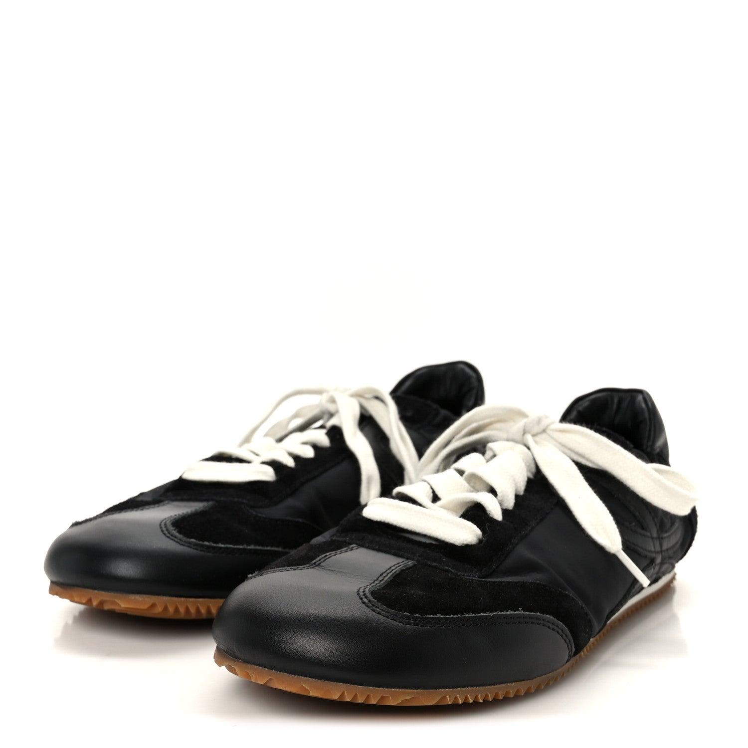 Loewe Nylon Suede Ballet Runner Sneakers 39 Black 4 of 9