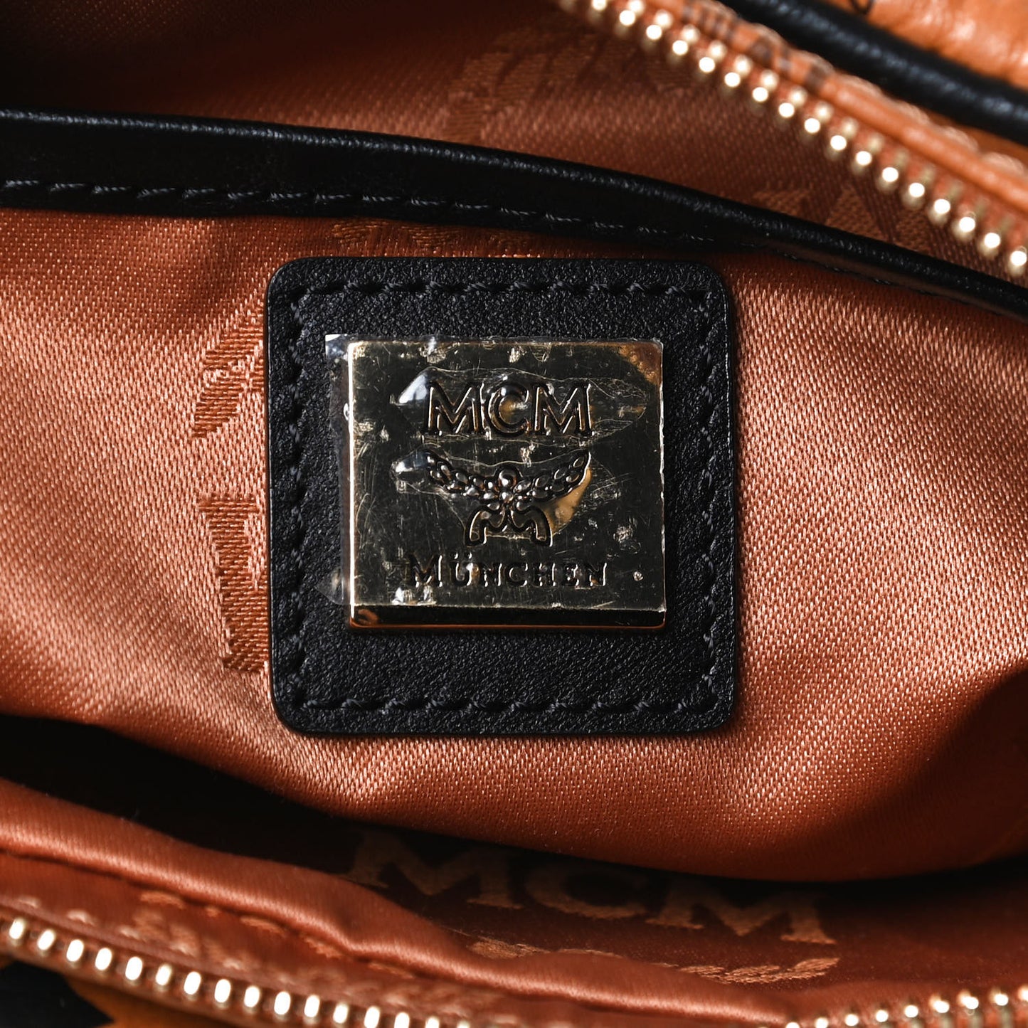 Visetos Mini Camera Crossbody Bag Cognac