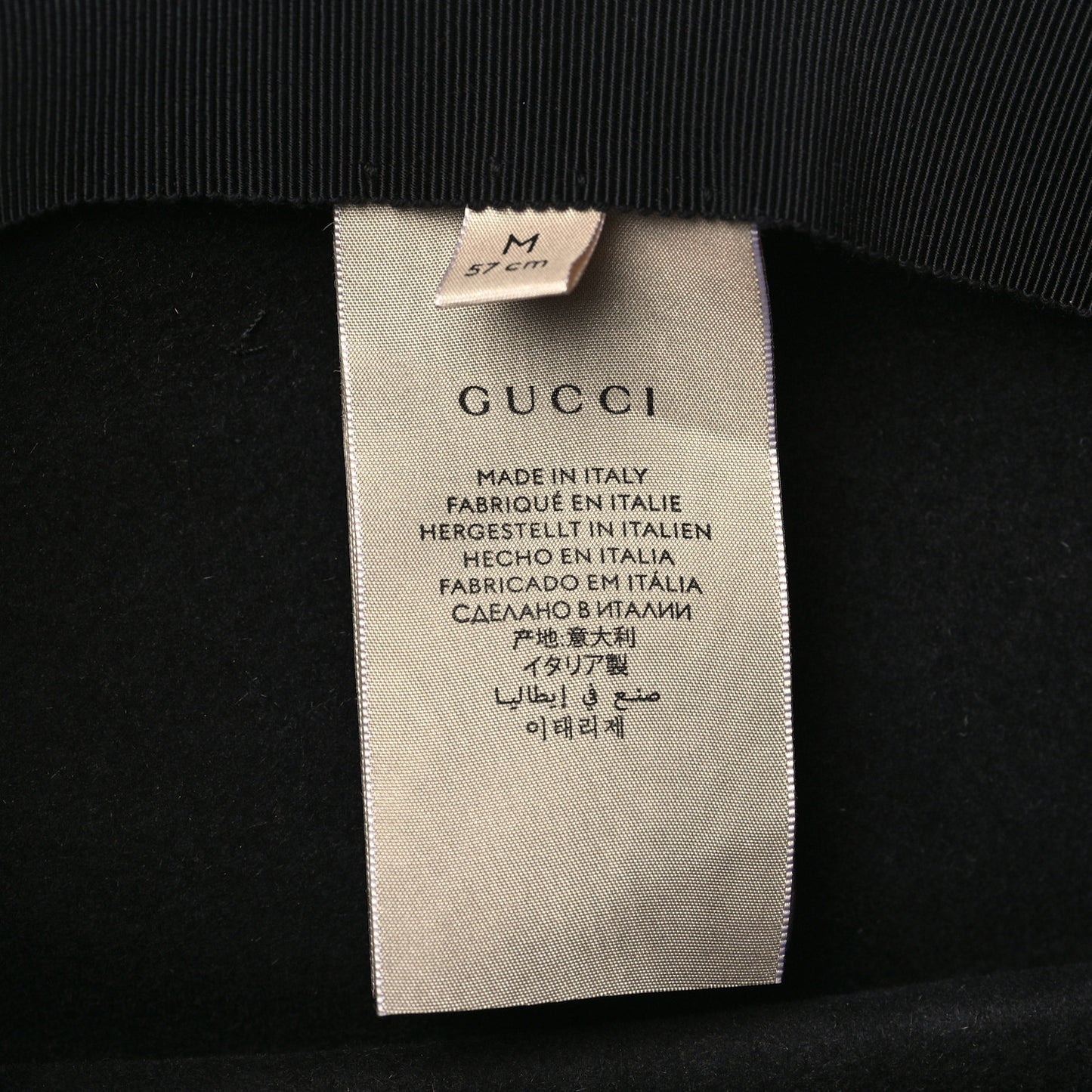 Felt Wide Brim Hat M Black