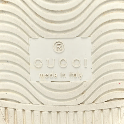 Gucci Calfskin Crocodile Web Womens Ace Sneakers 35 White Green 7 of 9