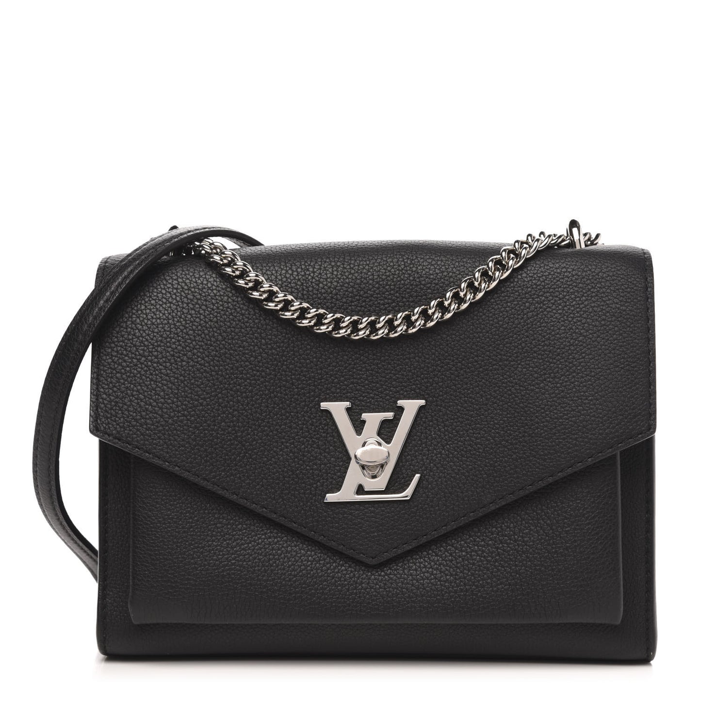 Soft Calfskin My Lockme Chain Bag BB Black