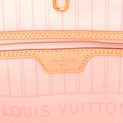 Louis Vuitton Damier Azur Neo Neverfull MM Rose Ballerine 7 of 10