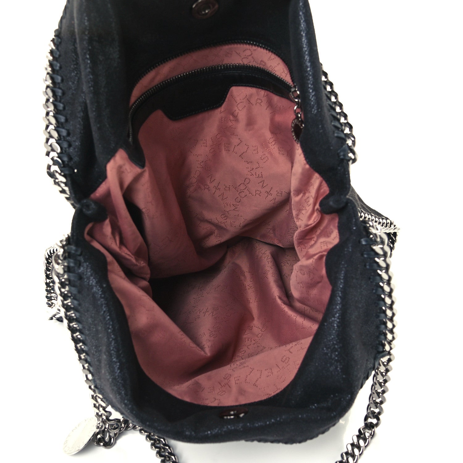 Stella McCartney Shaggy Deer Falabella Fold Over Tote Black 5 of 11