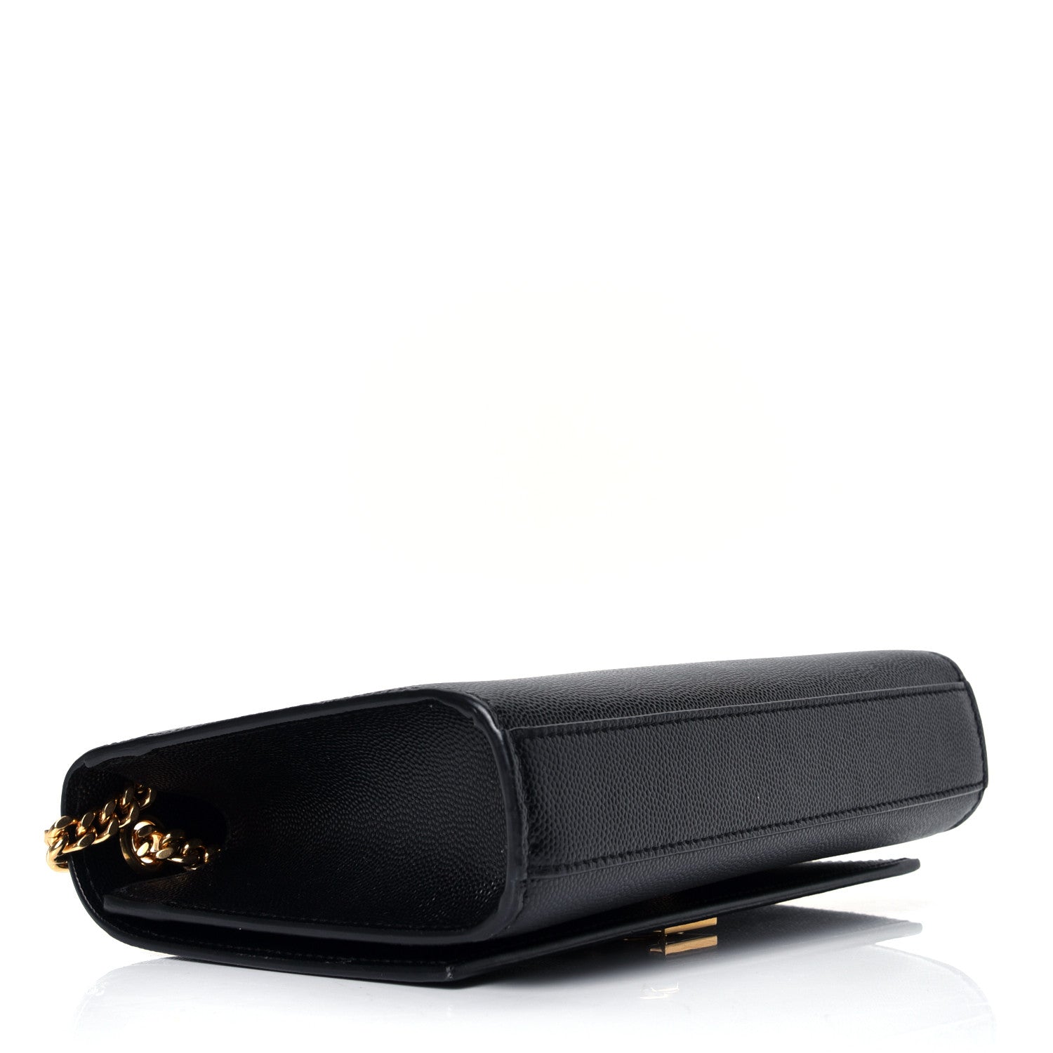 Saint Laurent Grain De Poudre Small Monogram Kate Satchel Black 3 of 4