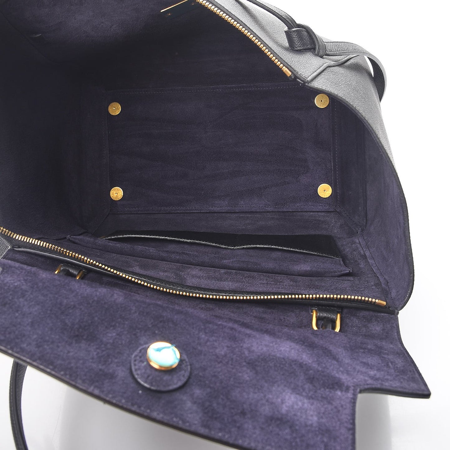 Grained Calfskin Small Belt Bag Black